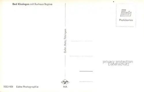 AK / Ansichtskarte Bad_Kissingen mit Kurhaus Regina Bad_Kissingen