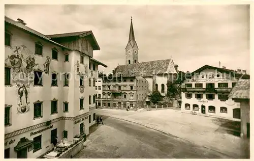 AK / Ansichtskarte Holzkirchen_Oberbayern Marktplatz Holzkirchen Oberbayern