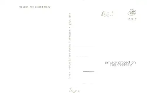 AK / Ansichtskarte Hausen_Bad_Staffelstein mit Schloss Banz Hausen_Bad_Staffelstein