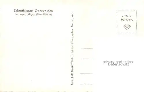 AK / Ansichtskarte Oberstaufen Panorama Oberstaufen