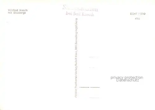 AK / Ansichtskarte Wildbad_Kreuth mit Blauberge Wildbad_Kreuth