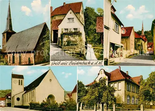 AK / Ansichtskarte Laudenbach_Bergstrasse Kirchen Ortsmotive Laudenbach_Bergstrasse