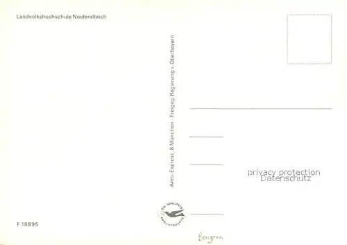 AK / Ansichtskarte Niederalteich_Donau Schule Bibliothek Lehrsaal Speisesaal Niederalteich Donau