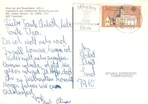 AK / Ansichtskarte Ruhpolding Jugendheim des Landkreises Schaumburg Lippe mit Rauschberg Ruhpolding