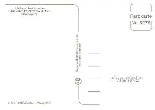 AK / Ansichtskarte Feichten_Alz Teilansichten Kirche Inneres Maibaum Ortspartien Feichten Alz