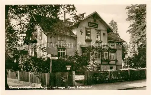 AK / Ansichtskarte Wernigerode_Harz Jugendherberge Ernst Lehmann Wernigerode Harz