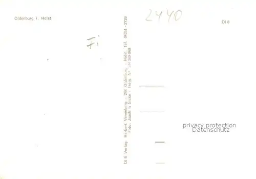 AK / Ansichtskarte Oldenburg_Holstein Fliegeraufnahme Oldenburg_Holstein