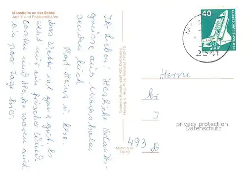 AK / Ansichtskarte Maasholm Jacht  und Fischereihafen an der Schlei Fliegeraufnahme Maasholm