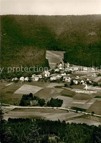 AK / Ansichtskarte Schoenegruend Blick ins Tal zum Gasthof zum Loewen im Murgtal Schwarzwald Schoenegruend