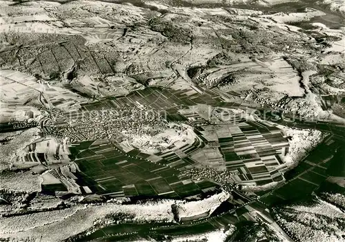 AK / Ansichtskarte Steinheim_Albuch Steinheimer Becken Schwaebische Alb Fliegeraufnahme Steinheim Albuch