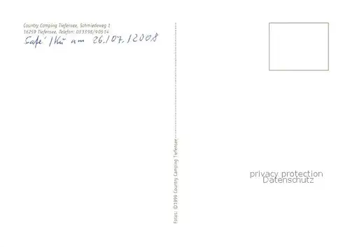 AK / Ansichtskarte Tiefensee_Bad_Freienwalde Waldschenke Sumpfbiber Gastraeume Bar Tiefensee_Bad_Freienwalde