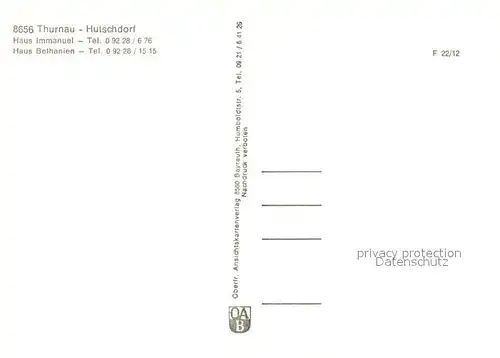 AK / Ansichtskarte Hutschdorf Haus Bethanien Haus Immanuel Liegehallen Panorama Hallenbad Hutschdorf