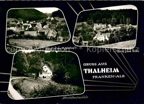 AK / Ansichtskarte Thalheim_Mittelfranken Blick zu den 7 Quellen und zum Boehl Kirchthalmuehle Thalheim Mittelfranken