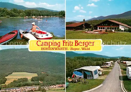 AK / Ansichtskarte Hohenwarth_Koetzting Camping Fritz Berger Panorama Gasthaus Hohenwarth Koetzting