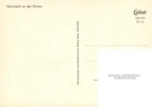 AK / Ansichtskarte Hoechstaedt_Donau Kirche Hoechstaedt_Donau