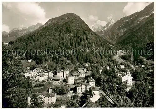 AK / Ansichtskarte Promontogno im Bergell mit Bondasca Tal und Piz Badile Promontogno