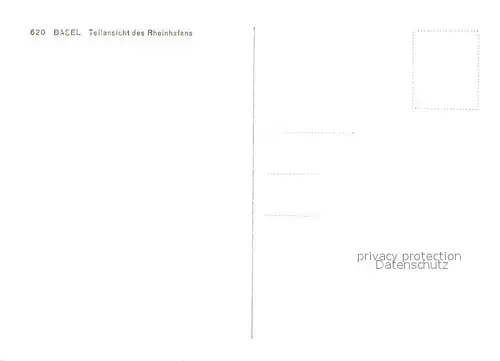 AK / Ansichtskarte Basel_BS Teilansicht des Rheinhafens Basel_BS