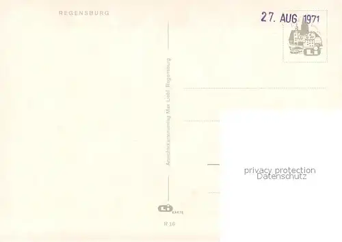 AK / Ansichtskarte Regensburg Fliegeraufnahme mit Muenster Regensburg