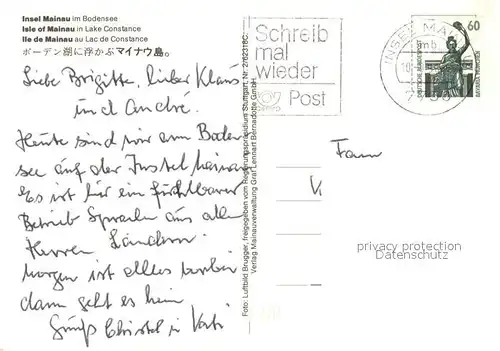 AK / Ansichtskarte Insel_Mainau Fliegeraufnahme Insel Mainau