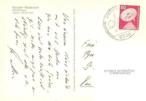 AK / Ansichtskarte Birnbach_Rottal Rottal Terme Kurcafe Restaurant Hallenbad Terrasse Birnbach Rottal