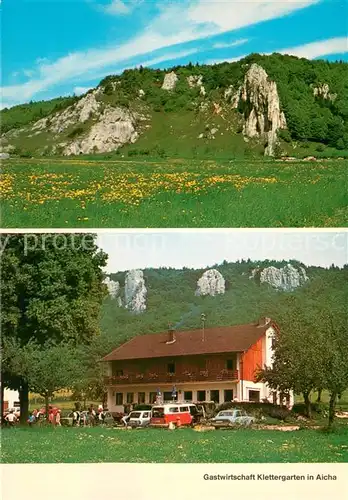 AK / Ansichtskarte Konstein Gastwirtschaft Karl Moll Klettergarten in Aicha Konstein