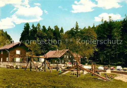 AK / Ansichtskarte Oberried_Viechtach Berghuette Schareben Kinderspielplatz Oberried Viechtach