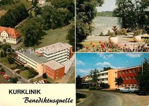 AK / Ansichtskarte Ortenberg_Hessen Kurklinik Benediktusquelle Fliegeraufnahme Park Ortenberg Hessen