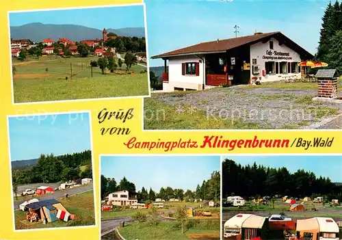AK / Ansichtskarte Klingenbrunn Camping am Nationalpark Cafe Restaurant Klingenbrunn