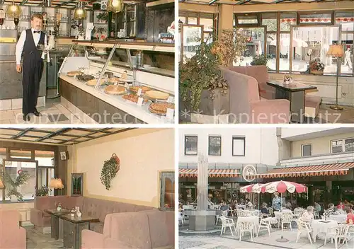 AK / Ansichtskarte Frankfurt_Oder Cafe Konditorei Frankfurter Kranz Gastraeume Kuchentheke Terrasse Frankfurt Oder