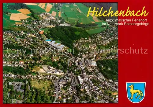 AK / Ansichtskarte Hilchenbach_Siegerland Ferienort im Naturpark Rothaargebirge Fliegeraufnahme Hilchenbach_Siegerland