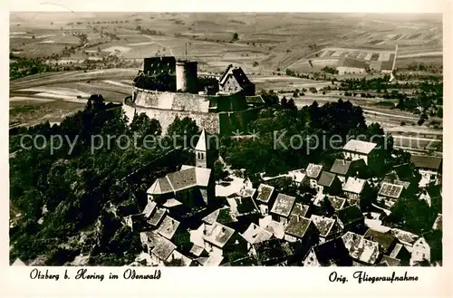 AK / Ansichtskarte Otzberg_Odenwald Ansicht mit Veste Original Fliegeraufnahme Otzberg Odenwald