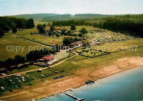 AK / Ansichtskarte Mademuehlen Campingplatz Krombachtalsperre Fliegeraufnahme Mademuehlen