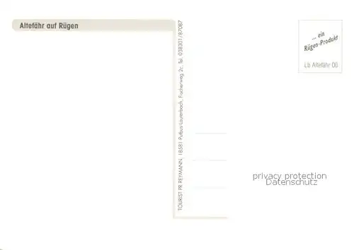 AK / Ansichtskarte Altefaehr_Ruegen Fliegeraufnahme Altefaehr Ruegen