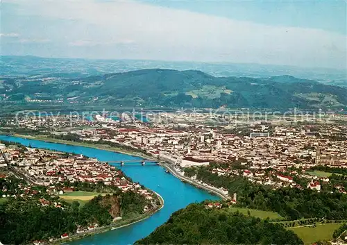 AK / Ansichtskarte Linz_Donau Fliegeraufnahme Linz_Donau