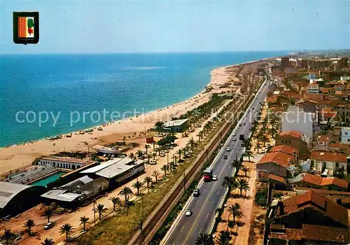 AK / Ansichtskarte Mataro Costa Dorada Fliegeraufnahme Mataro