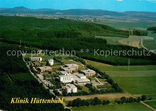AK / Ansichtskarte Bad_Duerrheim Fliegeraufnahme mit Klinik Huettenbuehl Bad_Duerrheim