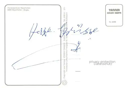 AK / Ansichtskarte Maierhoefen_Allgaeu Fliegeraufnahme Maierhoefen Allgaeu