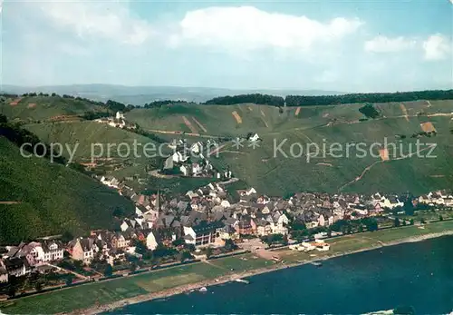AK / Ansichtskarte uerzig Moselpartie Fliegeraufnahme uerzig