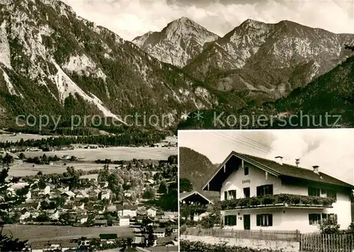 AK / Ansichtskarte Ruhpolding Panorama mit Haus Loreley Ruhpolding