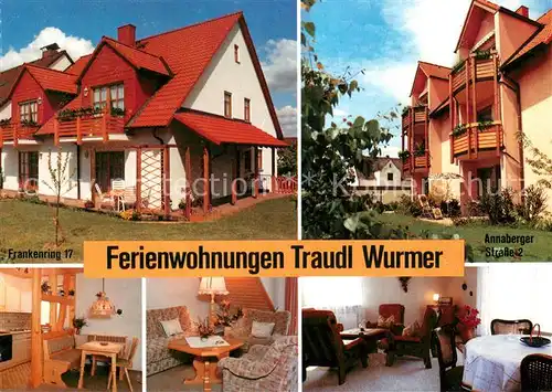 AK / Ansichtskarte Staffelstein Ferienwohnungen Traudl Wurmer Details Staffelstein