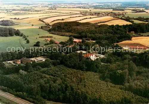 AK / Ansichtskarte Travenbrueck Benediktiner Priorat St Ansgar Nuetschau Fliegeraufnahme Travenbrueck