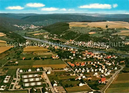 AK / Ansichtskarte Wuergassen Fliegeraufnahme Wuergassen
