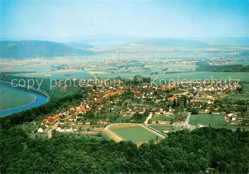 AK / Ansichtskarte Fuerstenberg_Weser Fliegeraufnahme Fuerstenberg_Weser