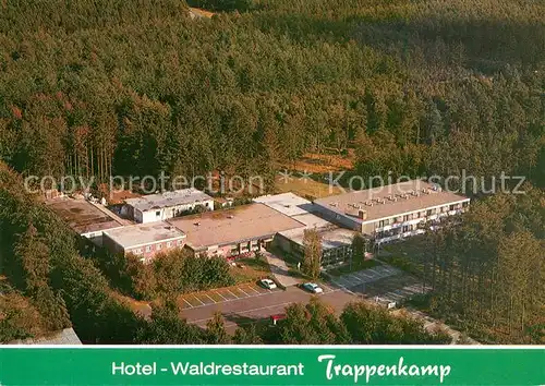 AK / Ansichtskarte Trappenkamp Hotel Waldrestaurant Trappenkamp Fliegeraufnahme Trappenkamp