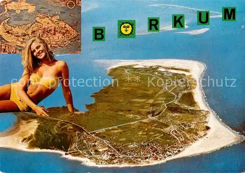 AK / Ansichtskarte Borkum_Nordseebad Fliegeraufnahme Borkum_Nordseebad