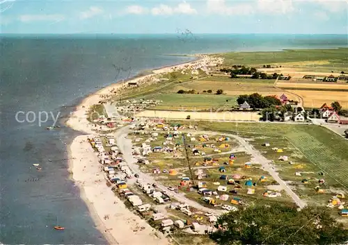AK / Ansichtskarte Dangast_Nordseebad Kurhaus Campingplatz Fliegeraufnahme Dangast_Nordseebad