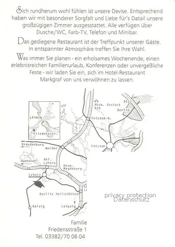 AK / Ansichtskarte Lehnin Hotel Restaurant Markgraf Gaststube Lehnin