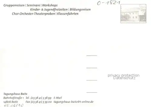 AK / Ansichtskarte Baitz Tagungshaus Baitz Reiten Trekkerfahren Baitz