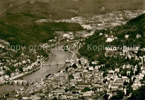 AK / Ansichtskarte Heidelberg_Neckar Panorama Stadt und Schloss Fliegeraufnahme Heidelberg Neckar