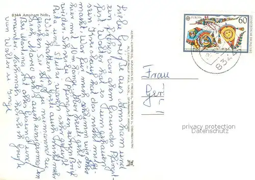 AK / Ansichtskarte Amsham_Rottal Fliegeraufnahme Amsham Rottal